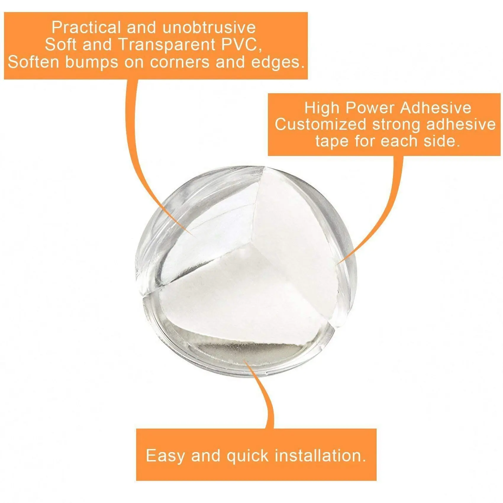 AT02-Suction Cup Style Handrail Handle Strong Sucker Installation Hand Grip Handrail With Corner Protector (12 Pack)