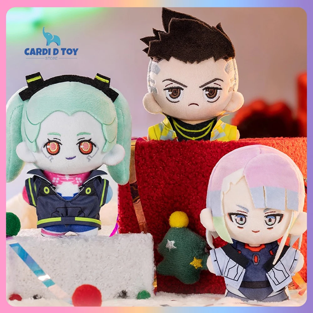 

New Genuine Gong Cyberpun Edgerunners Plush Toy David Plush Keychains Lucy Rebecca Stuffed Toy Keyring Decoration Gift Toy