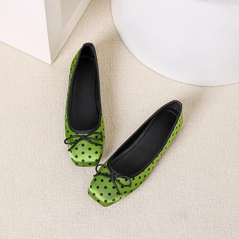 2026-new-shiny-knot-flat-ballet-shoes-square-head-commuter-versatile-low-cut-flat-bottom-ballet-shoes