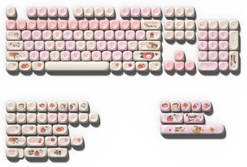 Juego de teclas de altura OEM de Material PBT de perfil MOA 140 para teclado mecánico MX para jugar