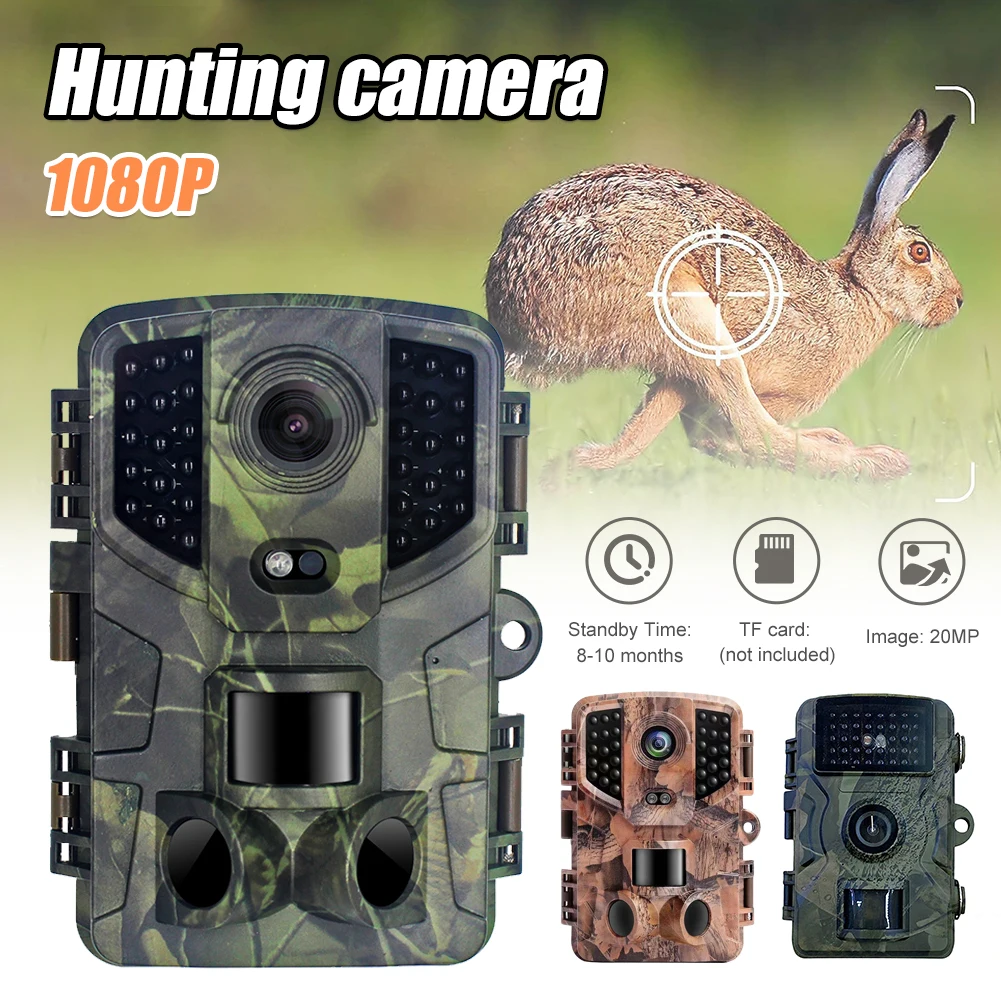 20MP 1080P Hunting Trail Camera Waterproof Infrared Night Vision Outdoor Motion Activated Camera Wildlife Hunting Monitoring