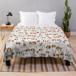 Kooiker dog cute pattern Throw coperta divano Throw flanella tessuto grandi letti decorativi coperte