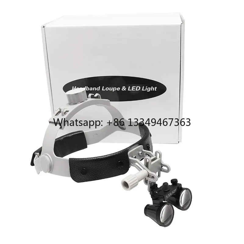 

Dental Head Mounted Style Magnifier 2.5X/ 3.5X Ultra-light Weight Optical Loupes 320-420mm Magnifying Glass for Dental Surgery