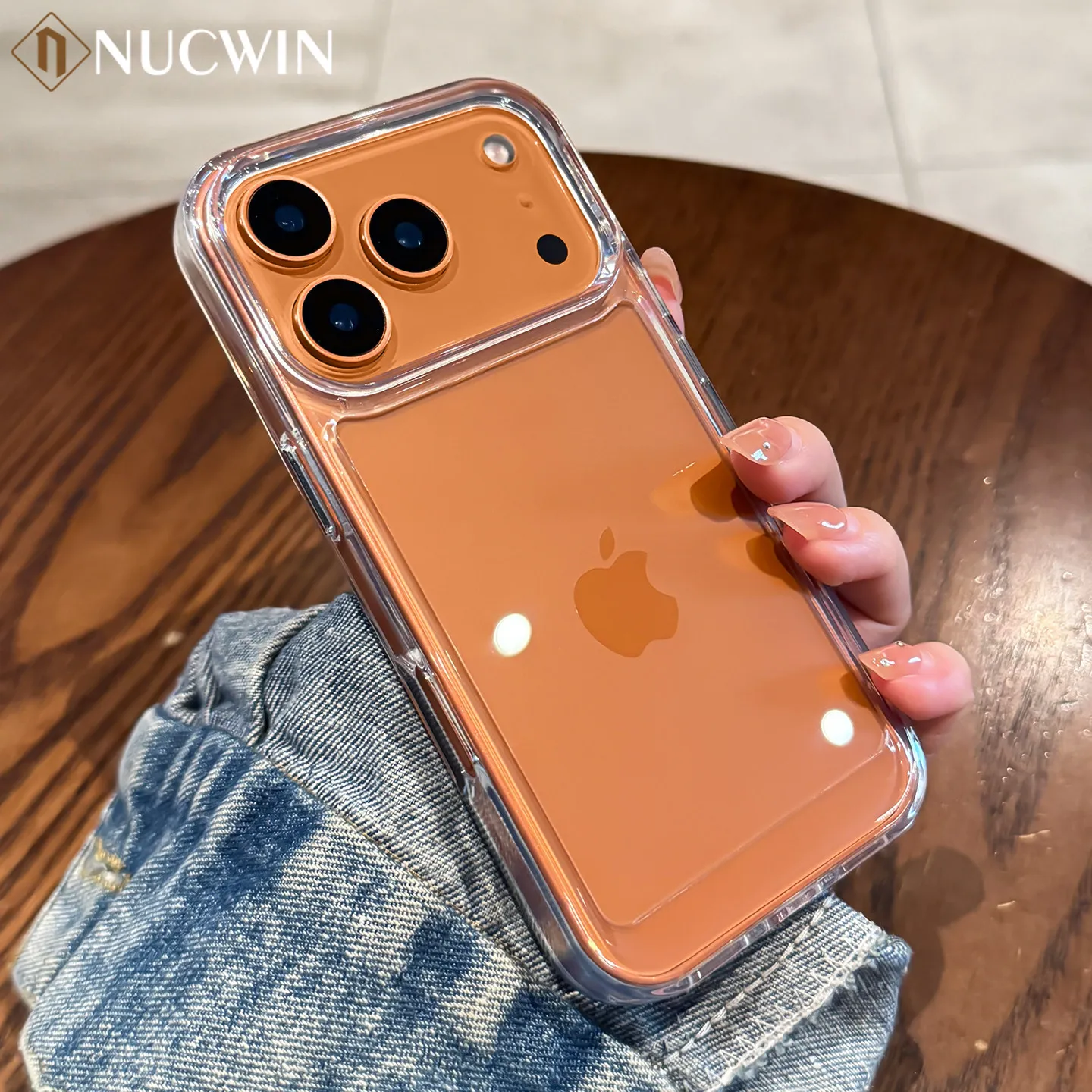Transparente Acryl-Stoßfänger-Schutzhülle für iPhone 17 Pro Max 17Air 16 15 14 Plus 13 12 11 Plus mit Kameraschutz