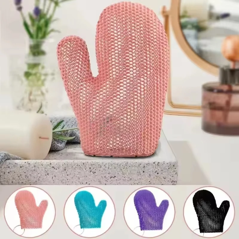 Home Bathroom Cleaning Machine - New Honeycomb TPU Exfoliating Shower Glove