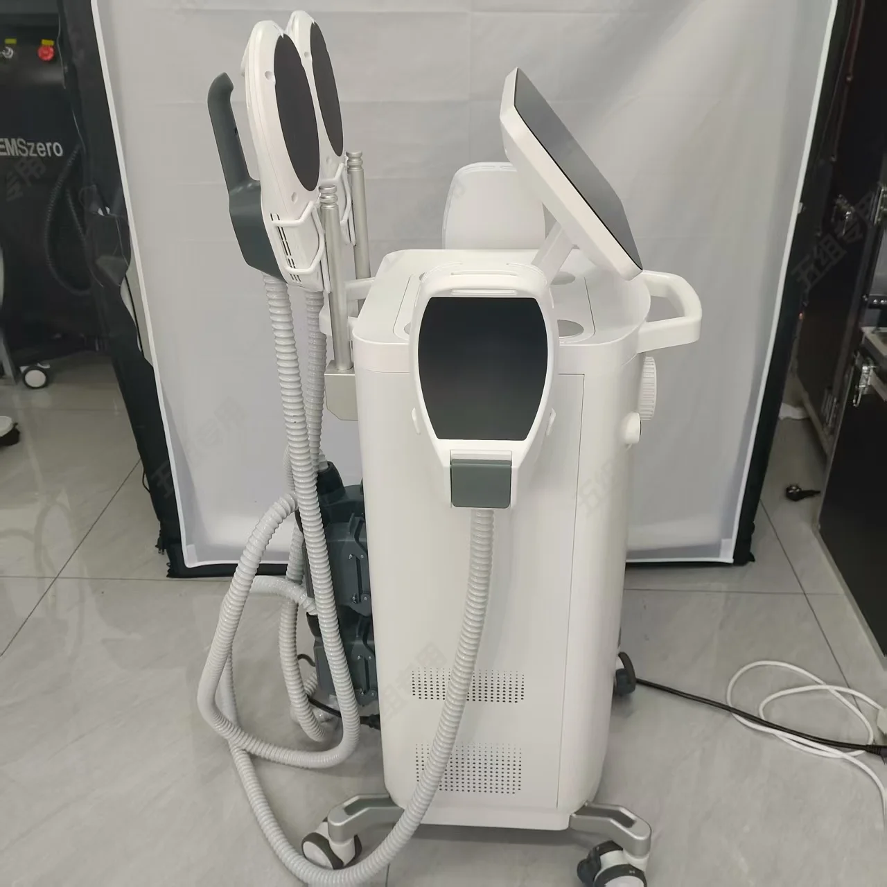 2025 Myoslim Professional 6500w EMS Body Sculpting Machine NEO RF Nova Muscle Stimulation Slimming White vertical