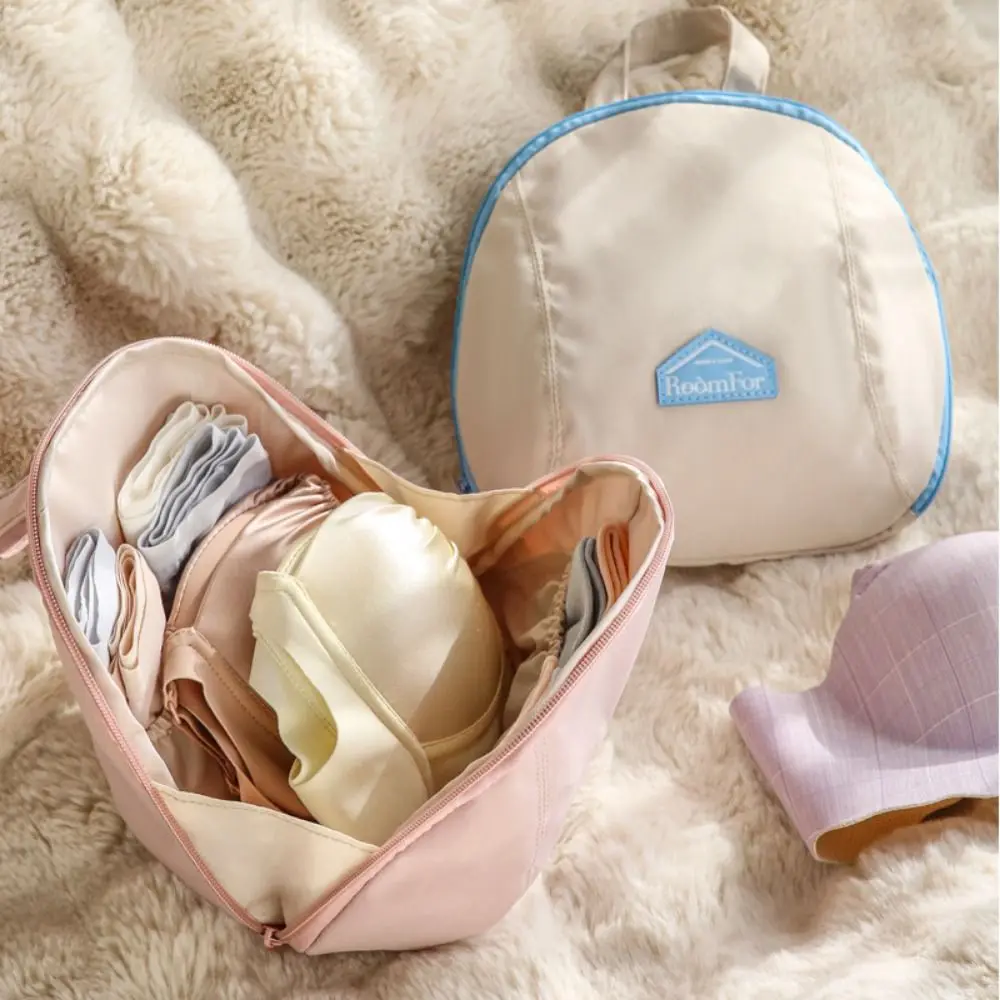 

Shell Shape Underwear Storage Bag Large Capacity Zipper Bra Underwear Organizer Waterproof Dustproof Lingerie Travel Organizer