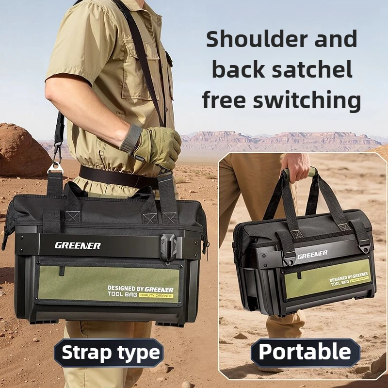 Electrician Tool Storage Bag Portable Durable Toolkit Waterproof Hardware Heavy Duty Tools Organizer Tool Kit With Quick Hanging