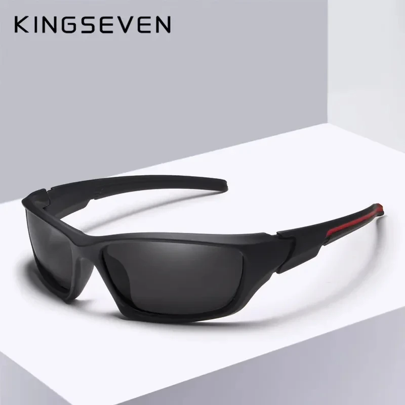 KINGSEVEN Night Vision Sunglasses For Men Cycling Brand Design High Quality Mirror Lens Male Driving UV400 anti-glare Eyewear