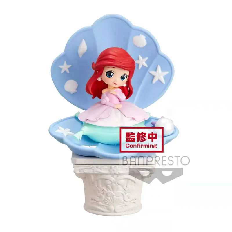 In Stock Bandai Original Q Posket Anime The Little Mermaid Ariel Action Figure Model Children's Gifts