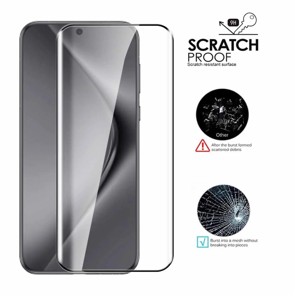 3pcs For Huawei Pura 70 Ultra 9D Full Coverge Protective Glass Case For Huawei Pura 70 Pro Plus + Screen Protector Tempered Film