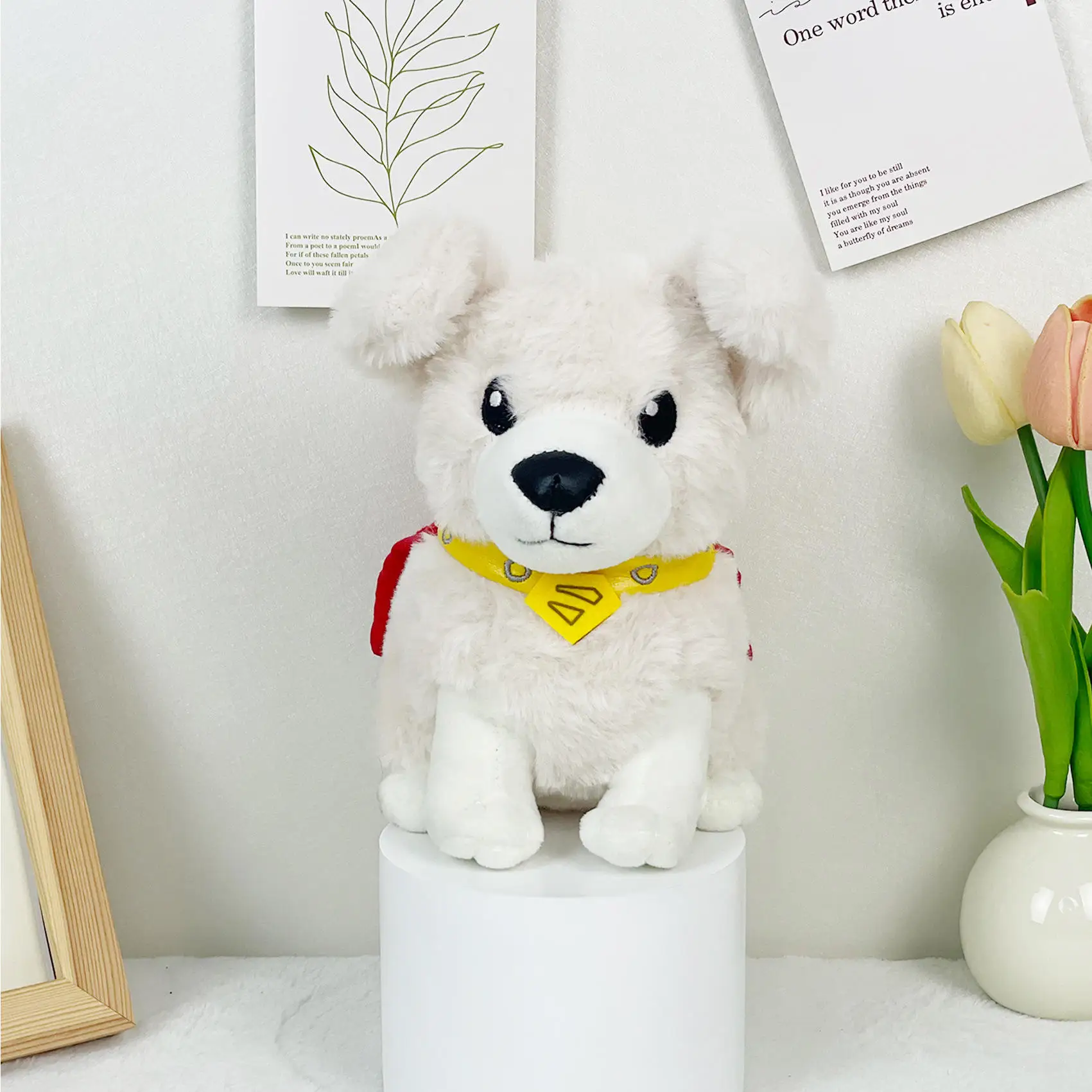 Nuevo Producto, regalo de Halloween, perro superhéroe de Superman, versión de la vida Real, serie de superhéroes, perro de peluche, muñeco de juguete de peluche