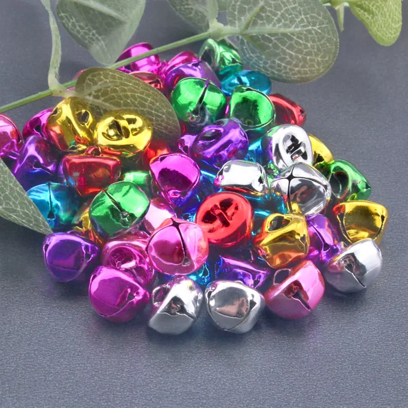 

30Pcs Mini Iron Loose Beads Jingle Bells Christmas Tree Party Decoration Craft Pendants Ball DIY Handmade Earrings Accessories