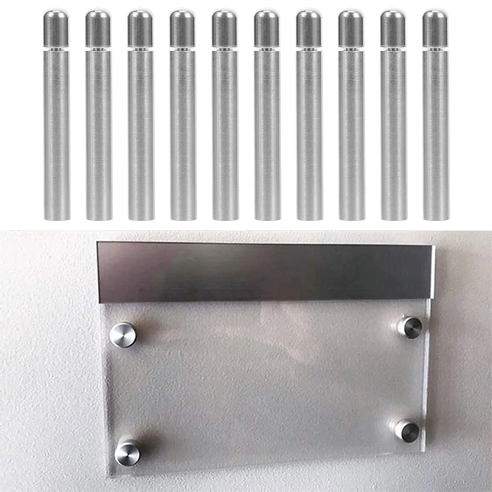 

20Pcs Glass Picture Frame Standoff Screws Multi-Use Metal Mounting Hardware Sturdy Sign Holder Fixings Photo Frame Wall Display