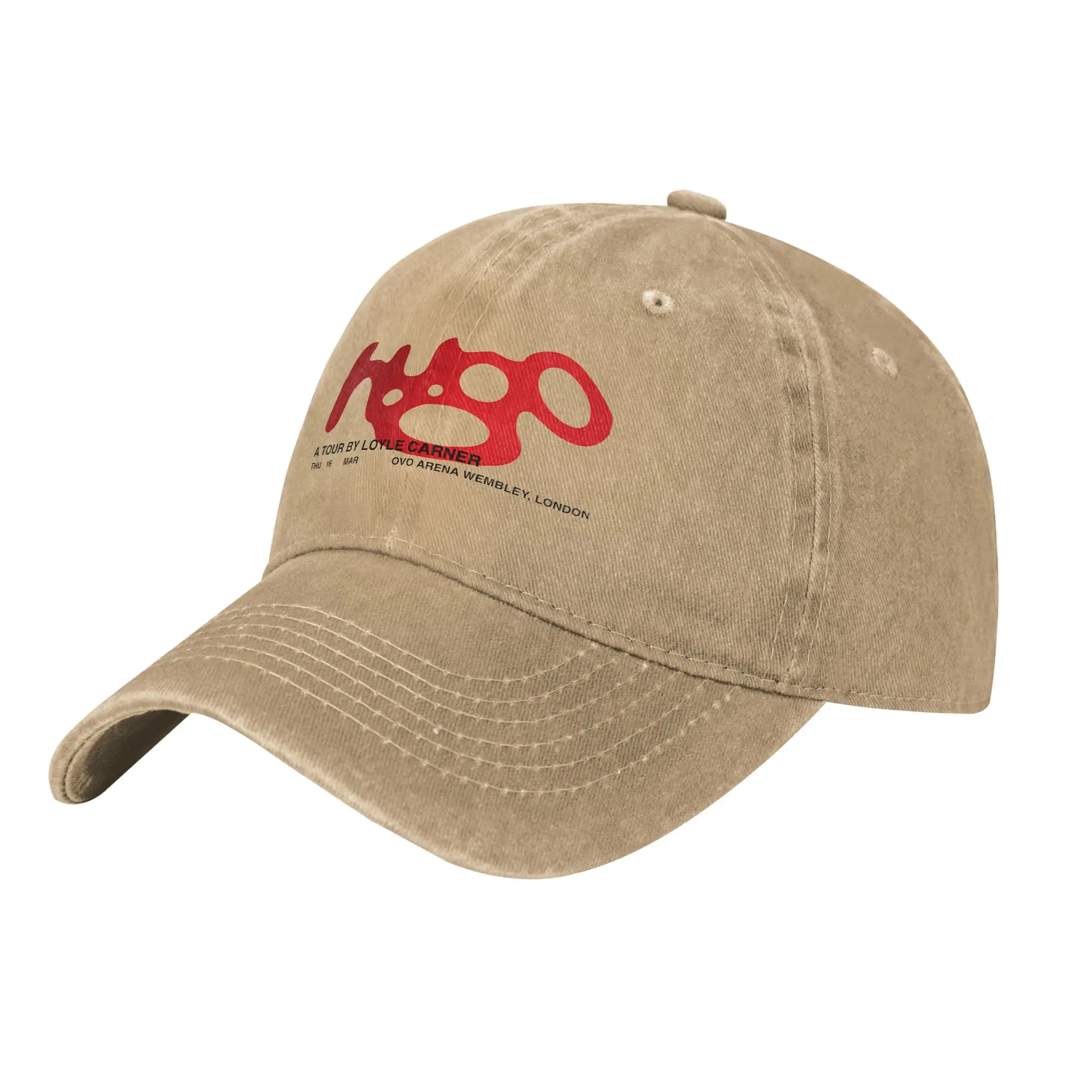 Loyle Carner Hugo Tour London Logo Fashion Baseball Cap  Plain Summer Woman Cap  Parade Summer Woman Cap