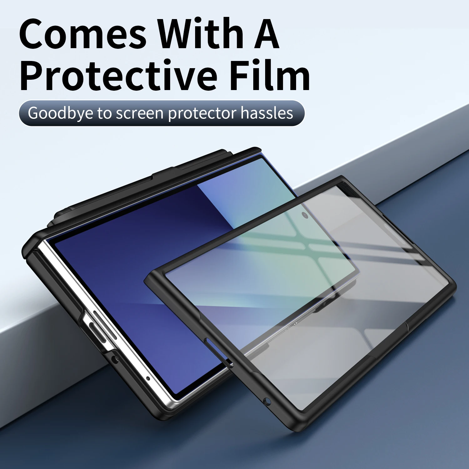 

For Samsung Galaxy Z Fold 7 6 5 4 Stand Case with S Pen & Screen Protector Invisible Fold Bracket Hinge Protect Phone Full Cover