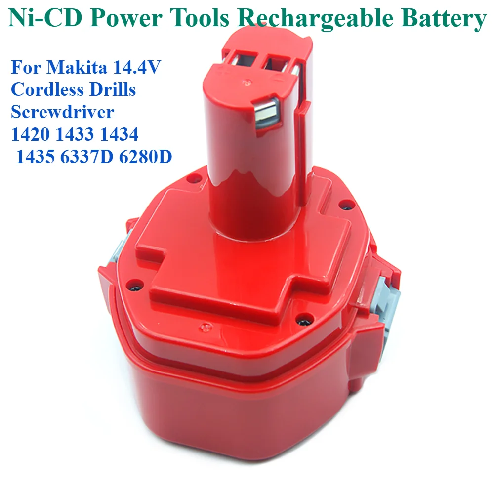 

Power Tools Rechargeable Battery PA14 3.0Ah Ni-CD for Makita 14.4V Cordless Drills Screwdriver 1420 1433 1434 1435 6337D 6280D