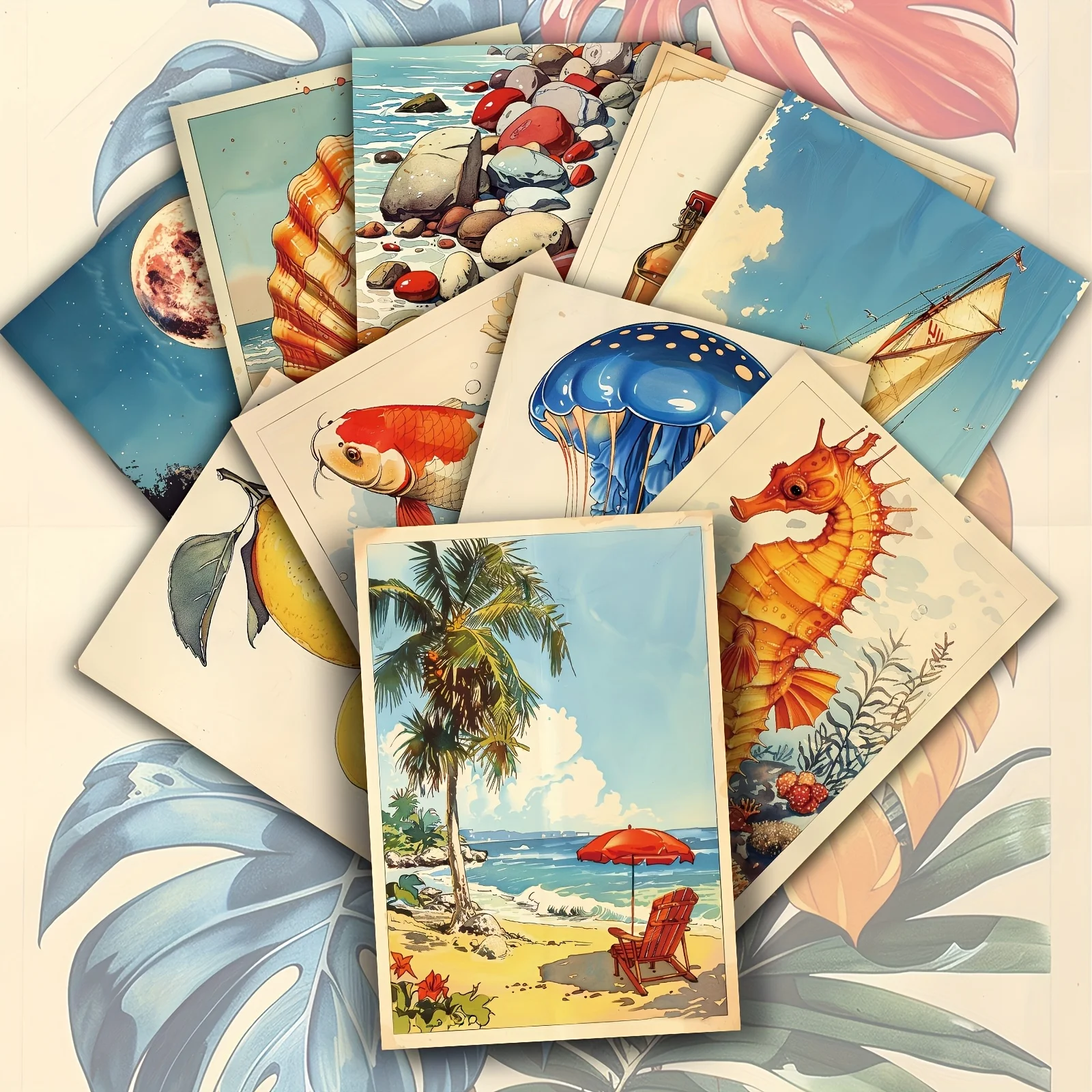 20 Stück Vintage Sommer-Strand – Vintage Collectible Cards Bewertung und Preis