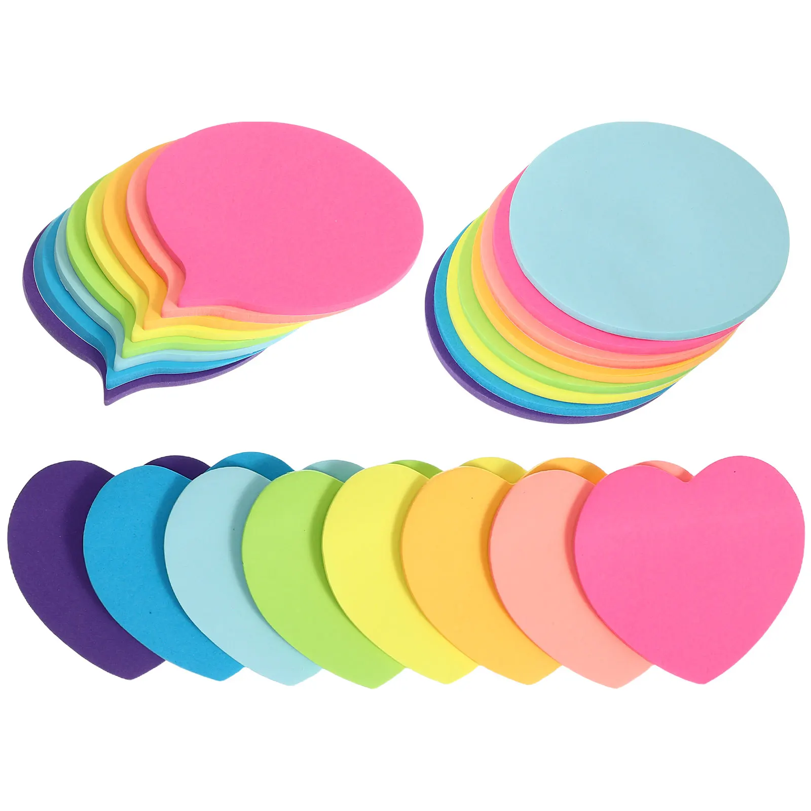 30 hojas de almohadillas, Mini cuaderno adhesivo de 3x3 pulgadas, colores brillantes, libretas autoadhesivas, artículos imprescindibles para el aula para productos para el hogar