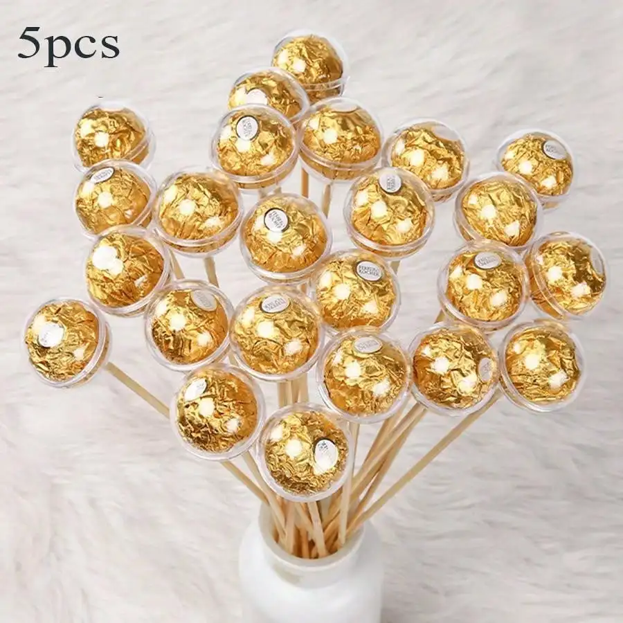 5 Stück klare Schokoladen box Trüffel Liner Blume Candy Box Bouquet Schokoladen kugel halter Fall