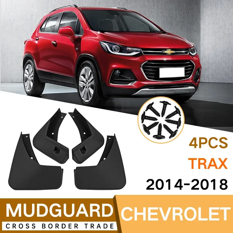 

For Chevrolet Trax 2014-2018 black car mudguard Reduce dust Resist tire dirt car accessories tools