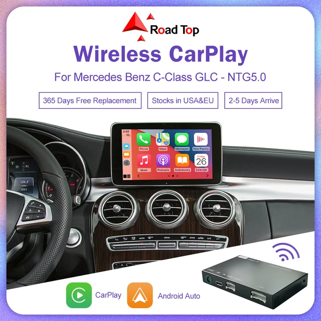 Road Top Wireless Carplay Decoder for Mercedes Benz NTG5.0 C GLC CLA GLA  Class W205 2015-2018 Support Android Auto Mirrorlink - AliExpress