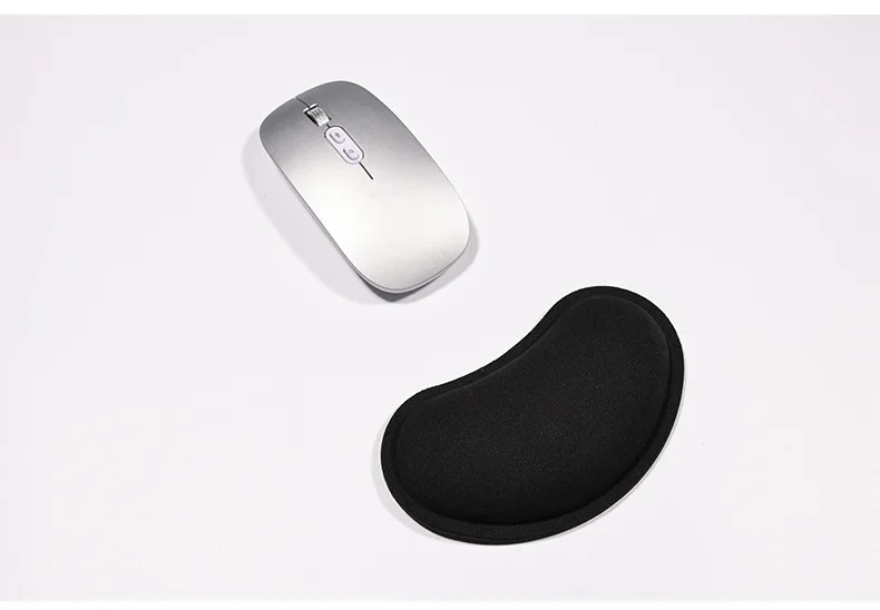 Memory-Schaum Handgelenkauflage-Set Tastatur-Mauspad Ergonomische Gel-Unterstützung für Büro und Gaming Schwarz – Detail 7