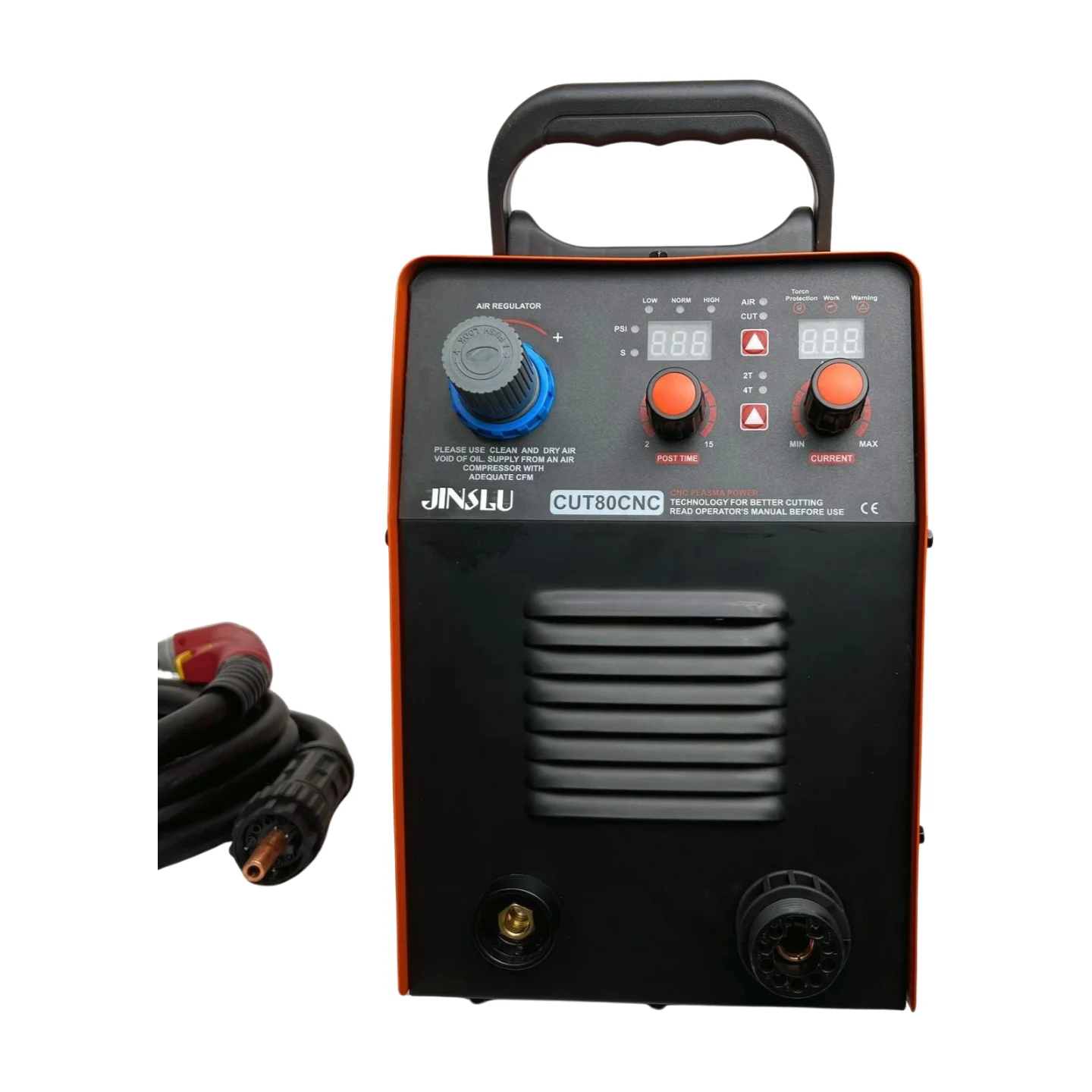 CUT80 LGK80 Air CNC Plasma Cutting Machine Power Source 220V 80A Single Phase Non-HF Pilot Arc Metal Cut Cutter with IPT80 Torch