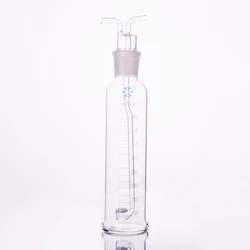 FAPE Sand board gas washing bottle, Capacity 500mL, Monteggia gas washing bottle with sand plate, Borosilicate glass