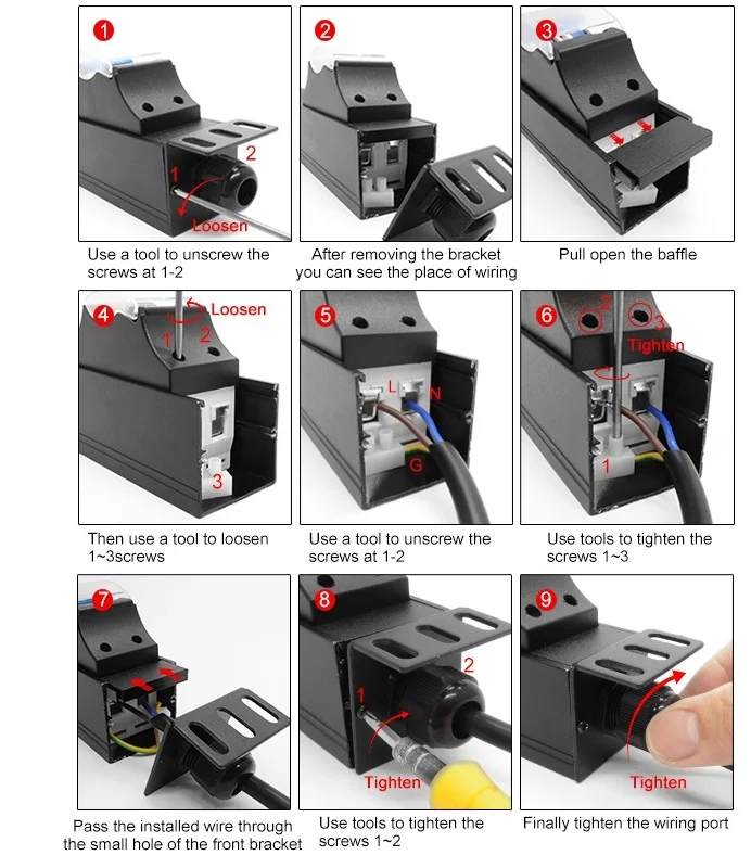 Imagem -04 - Interruptor de ar da Tira do Poder Pdu Unidade de Distribuição Switcher 2-9 Way Soquete dos Eua Medidor de Energia 16 a 32a