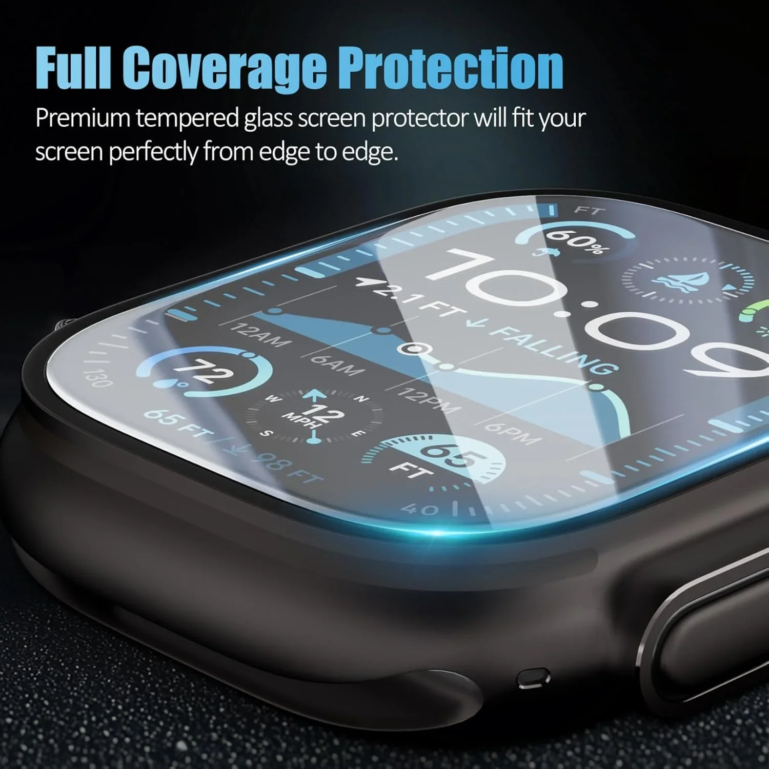 Screen Protector For Apple Watch Ultra 3 49mm Waterproof Auto-alignment Installation Tempered Glass Full Film iWatch Ultra 49 mm