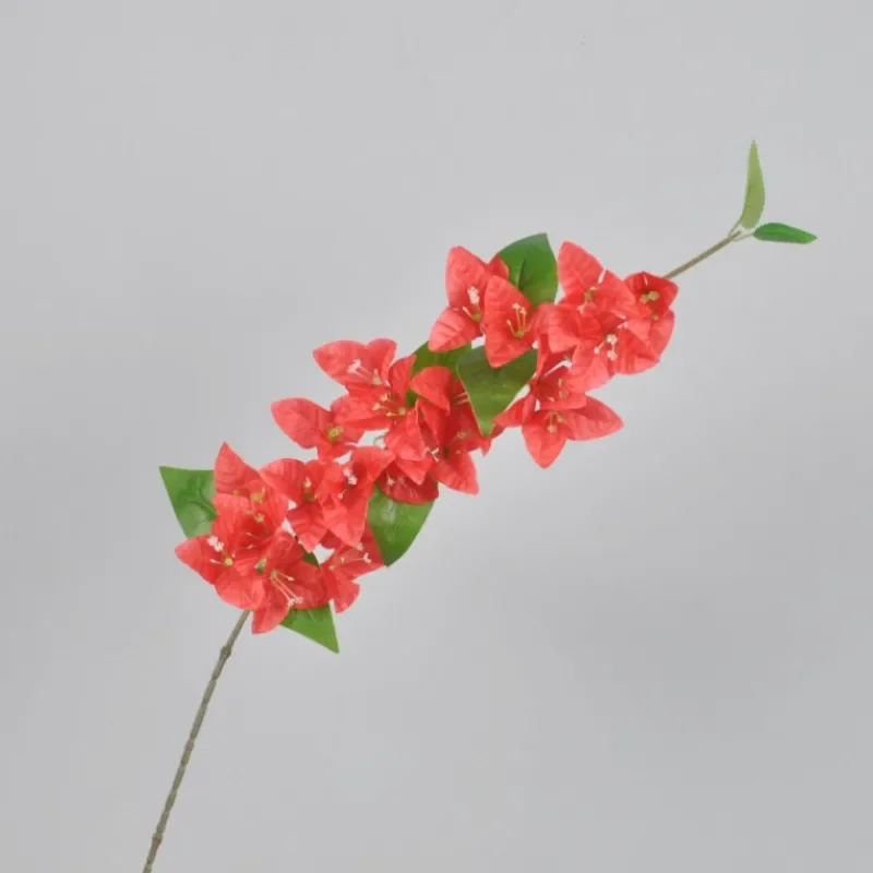 10pcs Silk Bougainvillea Glabra Stems Artificial Plastic Bougainvillea Speetabilis Flower Tree Branches Wedding Centerpieces