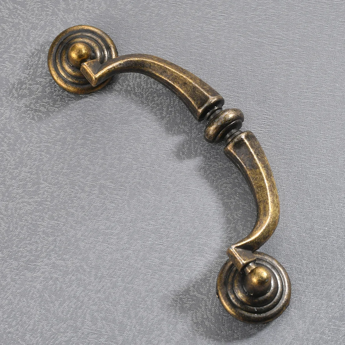 370 antique cabinet furniture hardware cabinet door four-hole handle European alloy hole spacing 100mm