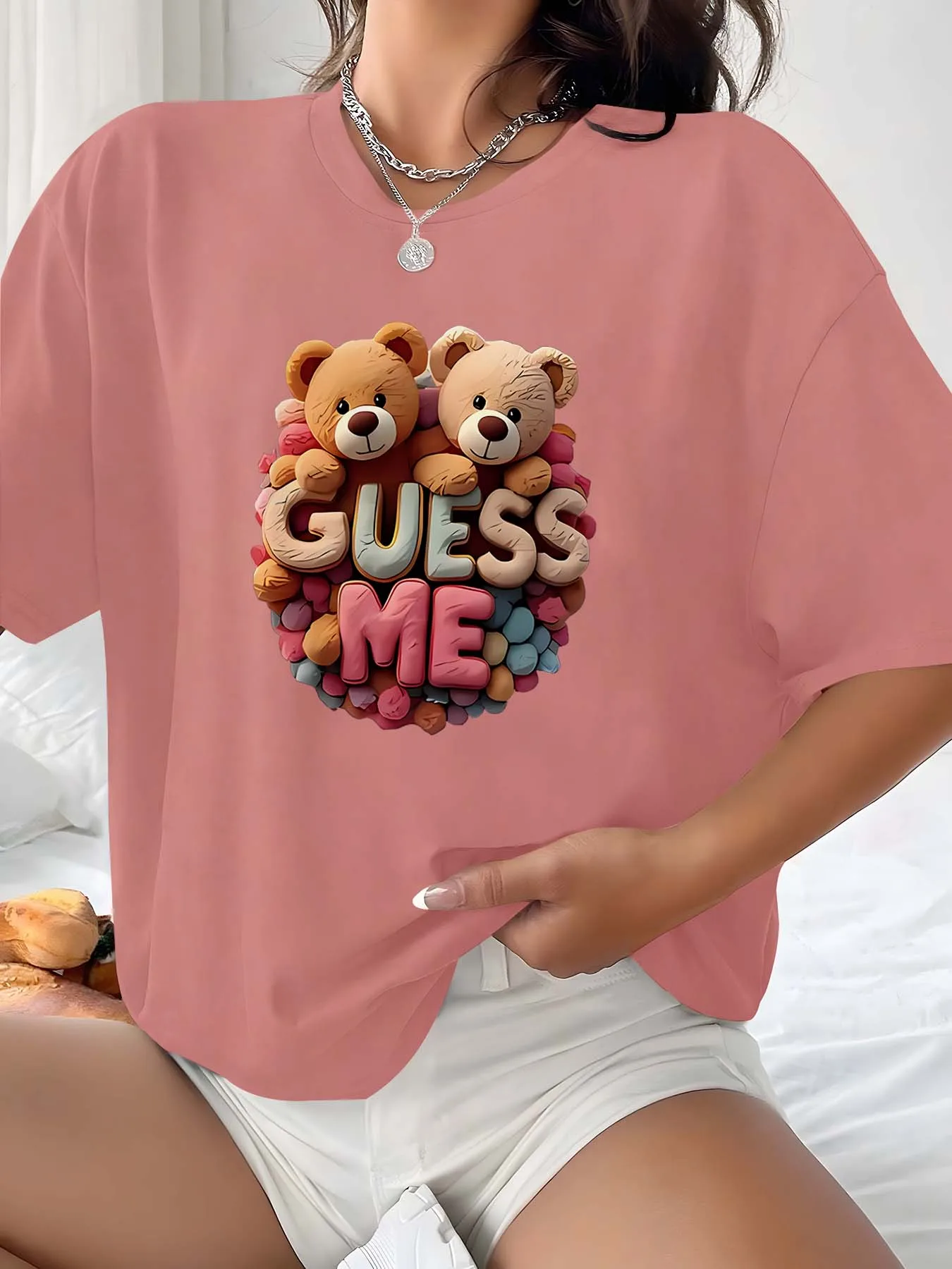 Traje elegante de talla grande Guess Me Bears, perfecto para momentos encantadores y seguros