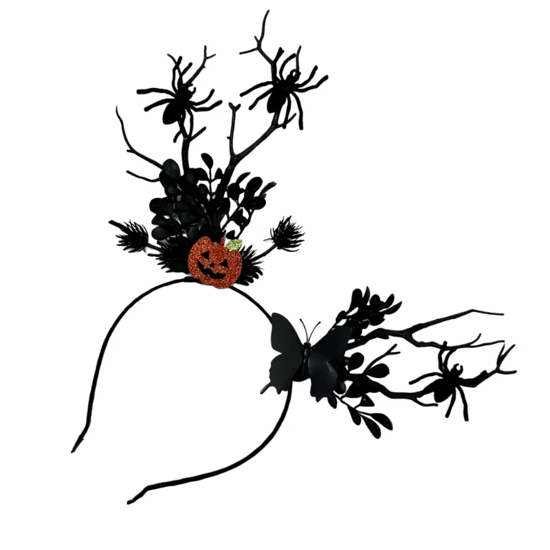 Lovely Halloween Tree Branch Hairband Women Students Christmas Photography Hairband Flower Photography Headbands