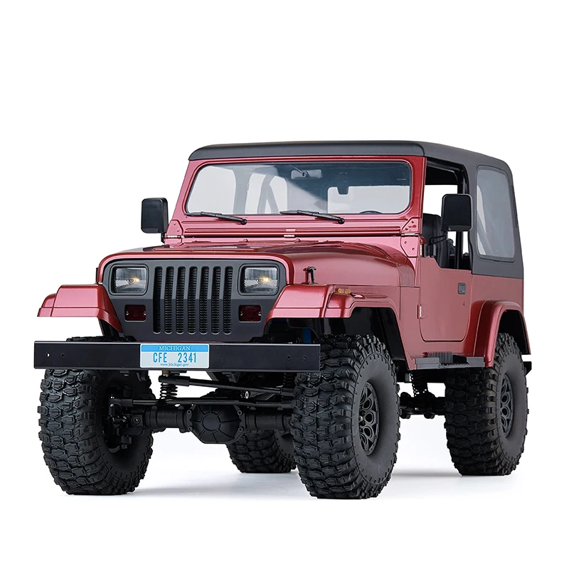 FMS ROCHOBBY Rc Car 1/10 Mashigan Rc Rock Crawler Rs Red Hardshell Door 4wd Waterproof Crawler  Off-road Climbing Model Boy Toys