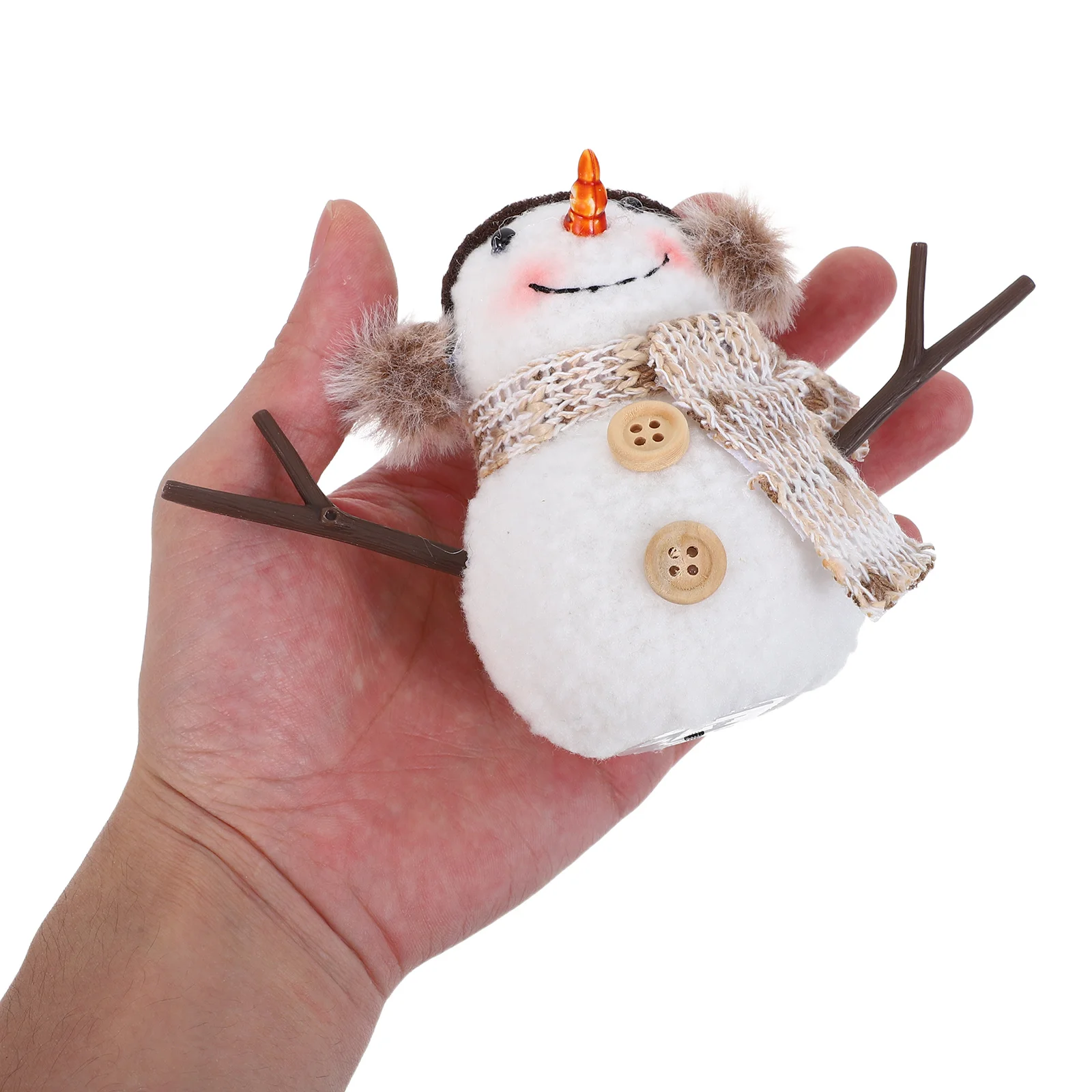 

2pcs Glow Snowman Christmas Decor Luminous Hanging Ornament Xmas Tree Pendant Festival Party Decoration Home Office Mall Display