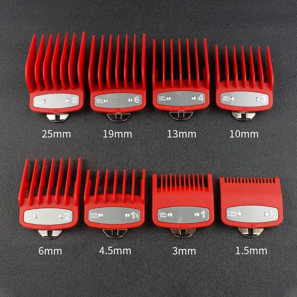 8 teile/satz Professionelle Barber Haar Clipper Guide Kämme Für Wahl Trimmer Aufsatz Haar Schneiden Begrenzte Kamm Salon Haarschnitt Werkzeuge