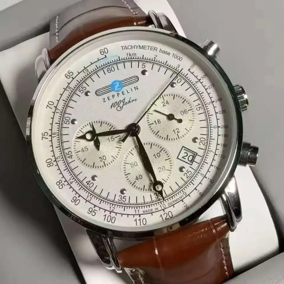 

New Fashion Zeppelin Airship Watch Simple Leisure Luxury Date Men's Watch Commemorative Edition Retro Business Quartz Watch