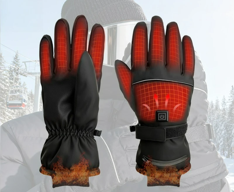 

2026 Winter Usb Electric Heating Gloves, Suitable for Outdoor Skiing and Riding Electric Heating Gloves, Velvet Electric Heating