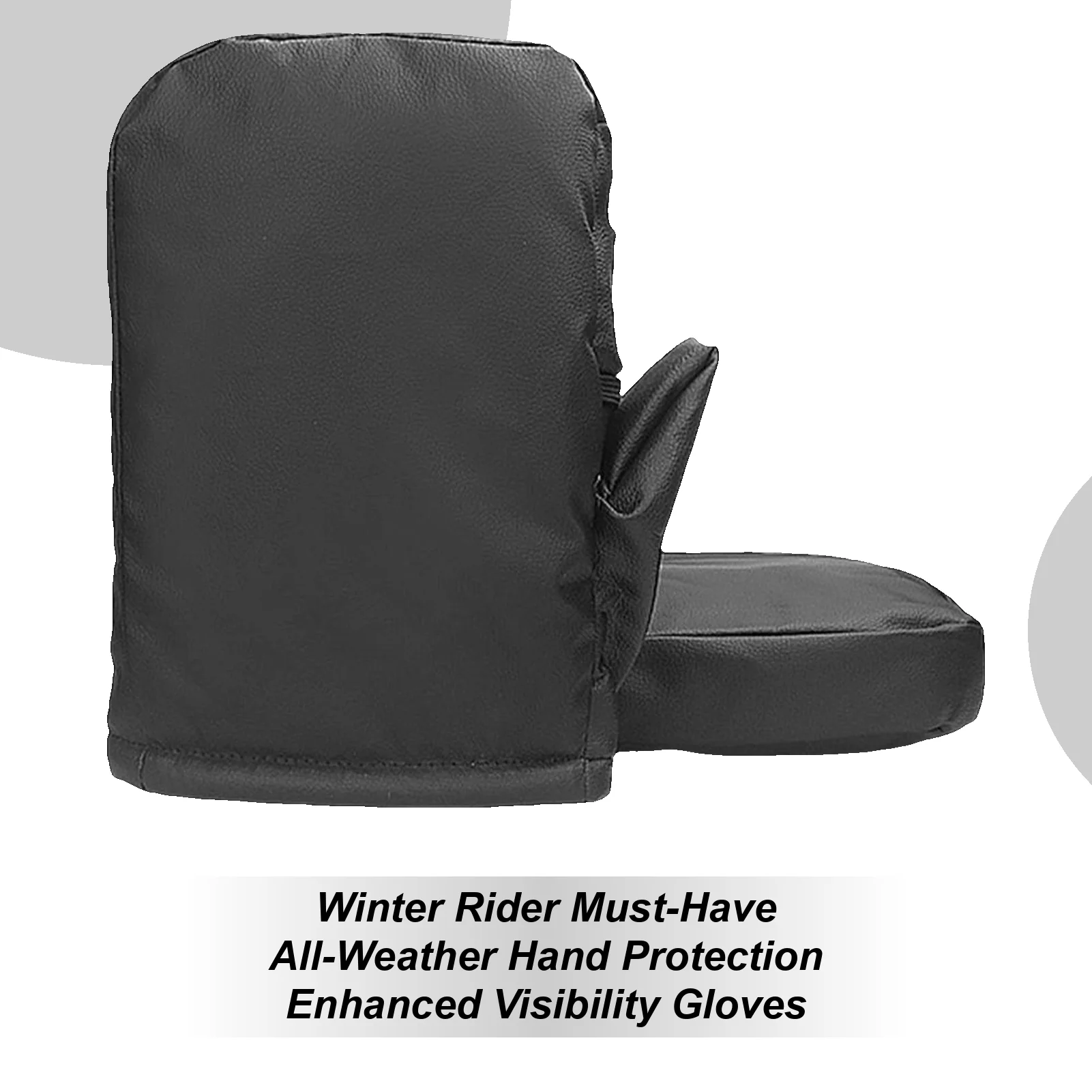 

Snowmobile Handlebar Muffs Comfortable Reflective Waterproof Winter ATV Muffs Thermal Handlebar Gloves For Men Women Winter Cold