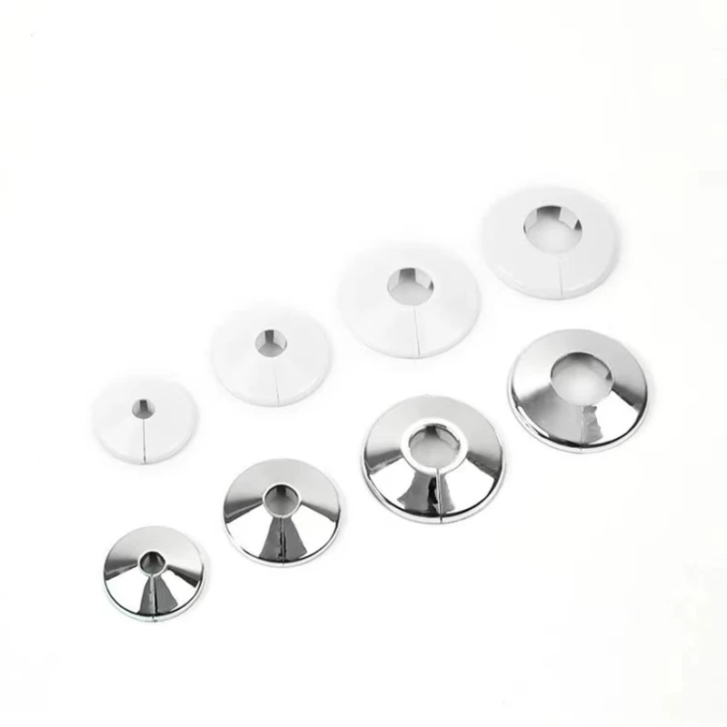 4pcs 15mm Radiator Pipe Collars Cover Floor Decorative Radiator Escutcheon Water Pipe Cover For Wall Duct Faucet Accessories