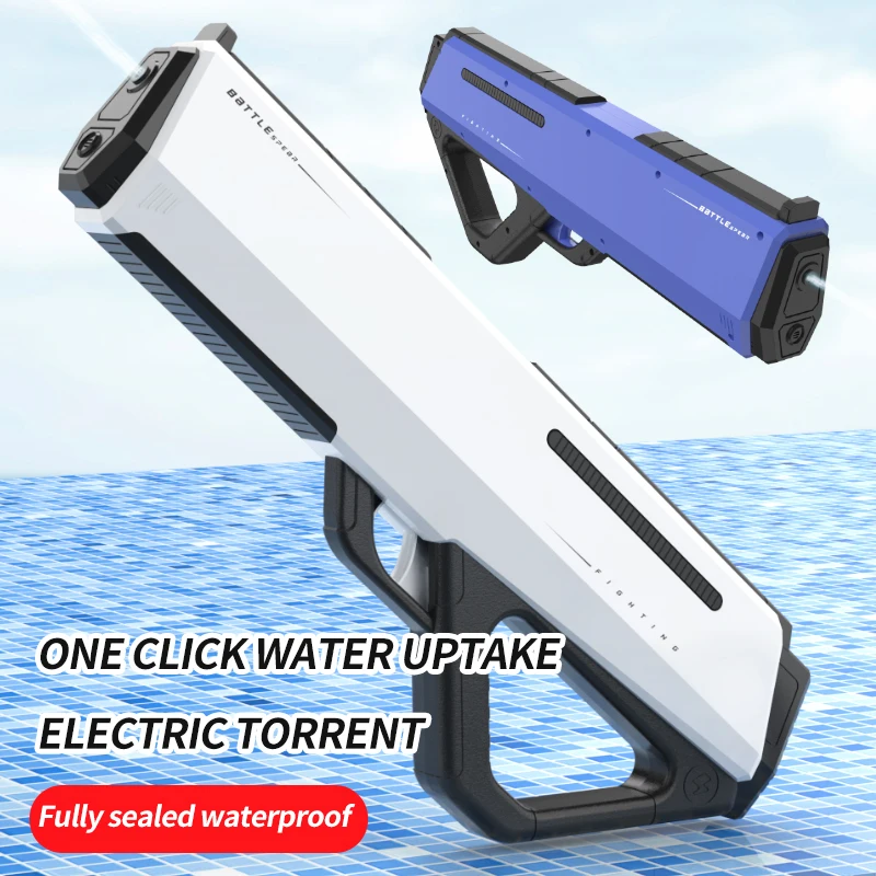 Pistole a spruzzo pistola ad acqua a sparo continuo giocattolo per piscina estiva pistola ad acqua completamente automatica pistola ad acqua elettrica giocattoli all'aperto per bambini