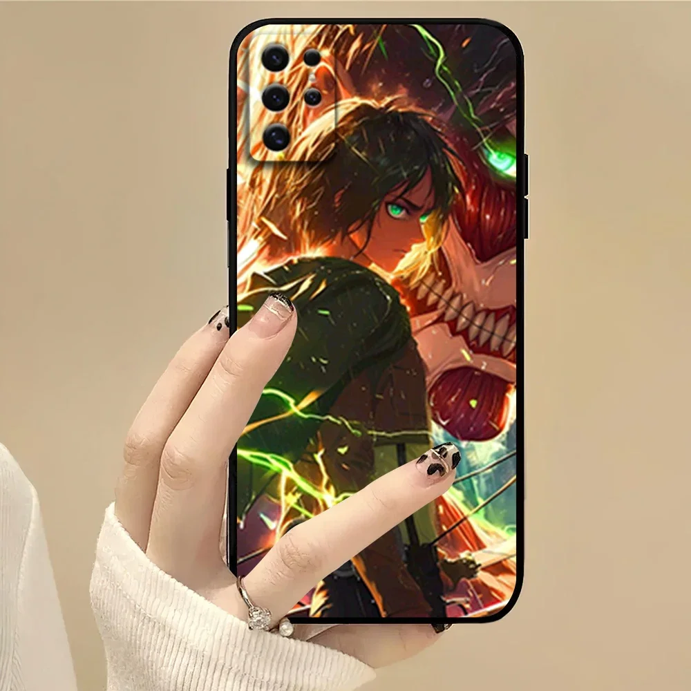 Cartoon E-Eren Y-YeagerS JIN Phone Case For Samsung S22 S23 A73 A72 A71 A54 A53 E ULTRA Color Soft Shell