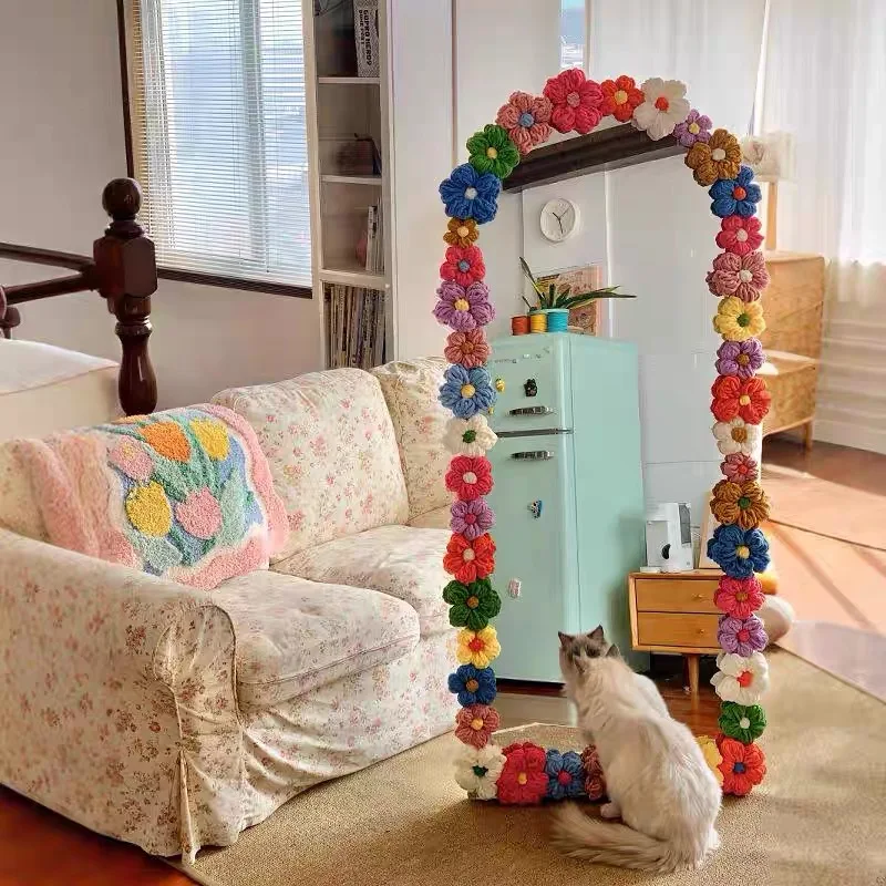 ديكور مرآة DIY، إطار مرآة لكامل الجسم، حافة مرآة أرضية، حزمة مواد تحويل يدوية إبداعية