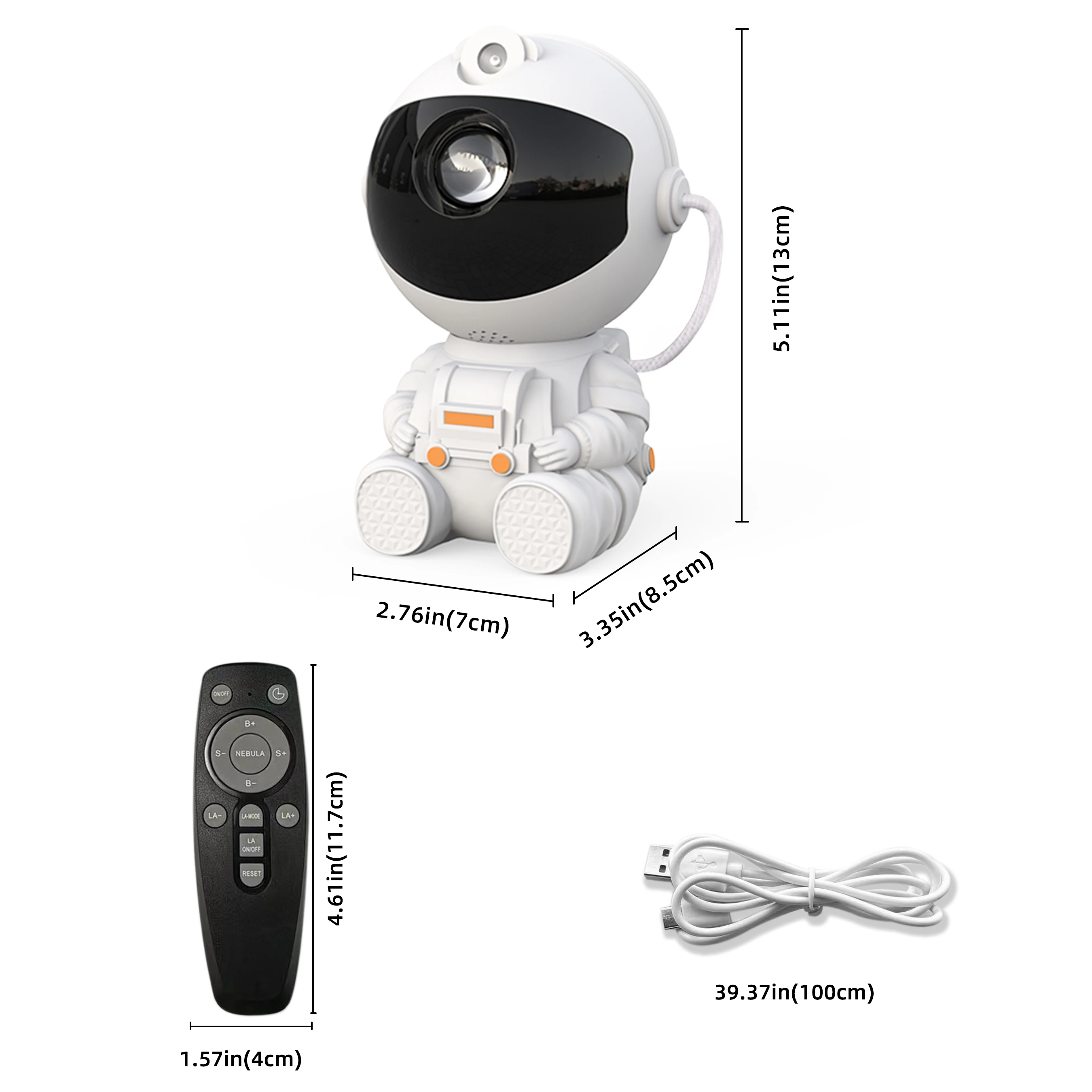 Star Projector Galaxy Night Light Astronaut Space Projector Starry Nebula Ceiling LED Lamp for Bedroom Home Decorative kids gift