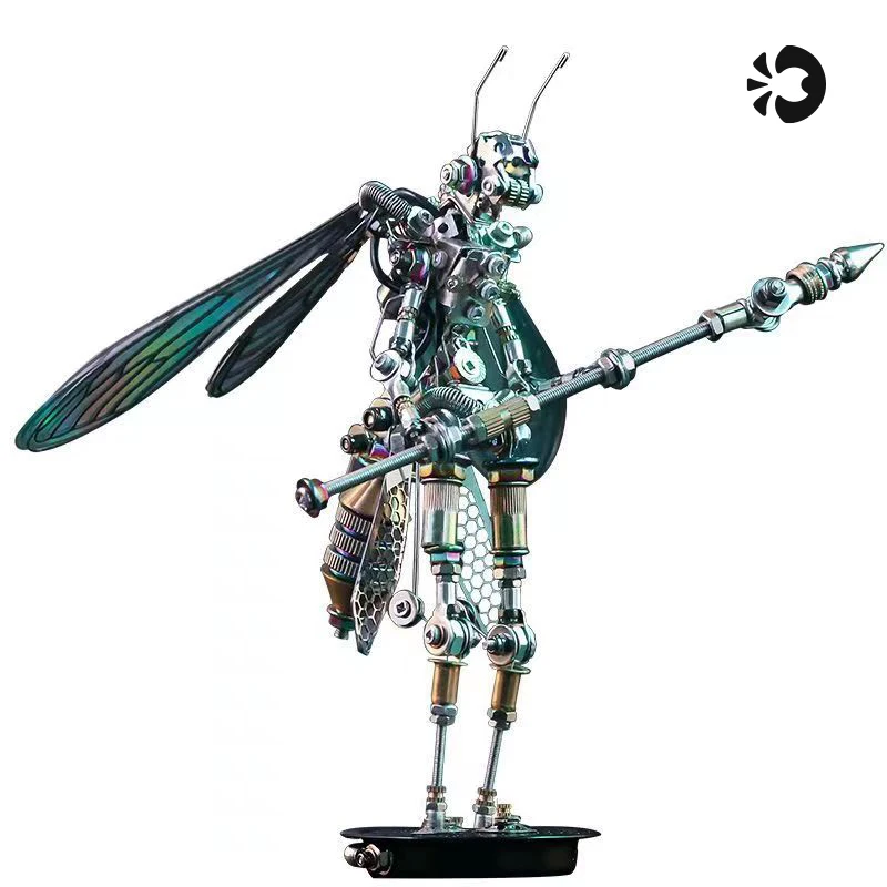 3d metal puzzle mechanical variant insect model kit  steampunk personalized assembly jigsaw DIY floatingcity Crafts for adults