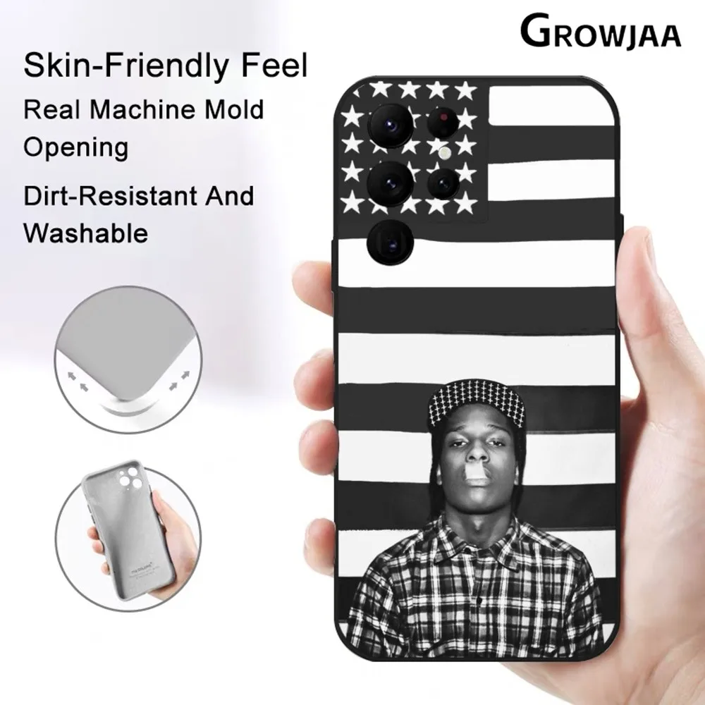 A-A$AP R-Rocky A-ASAP Rap Rapper Phone Case For Samsung Galaxy S25 S24 S22 S23 Ultra S21 S20 Plus 5G Protective Silicone Funda