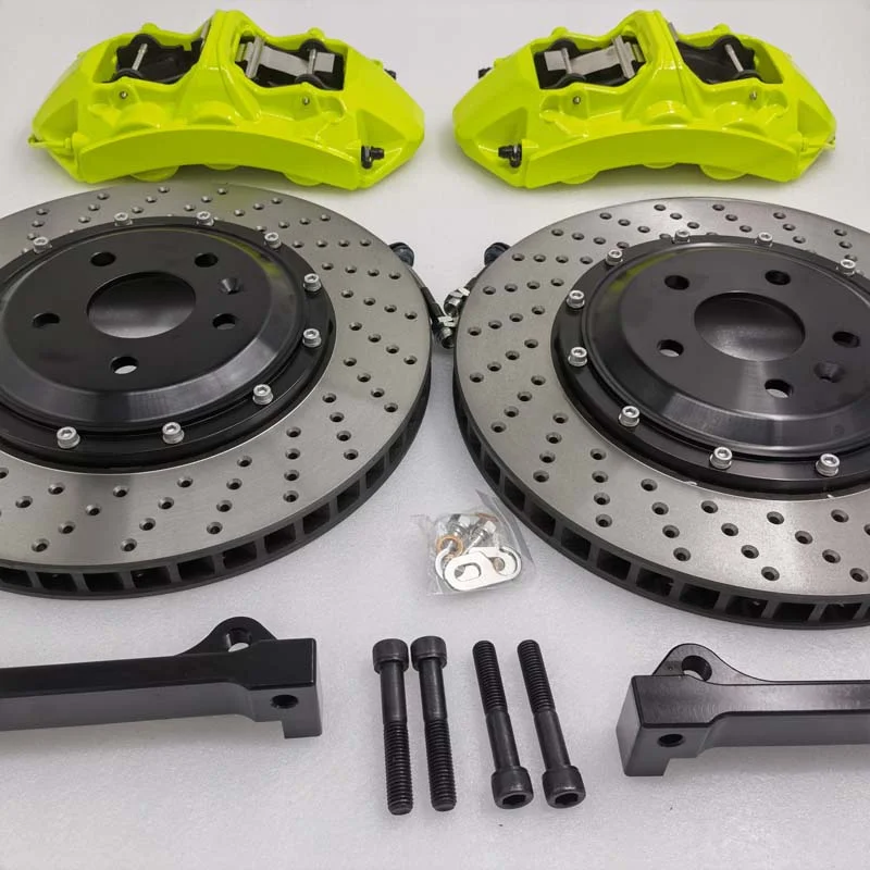 GT6 High Performance big brake kit Caliper Rotor Pads Kit For toyota vw golf mk5 mk6 gti mk7 mazda 6 prado120