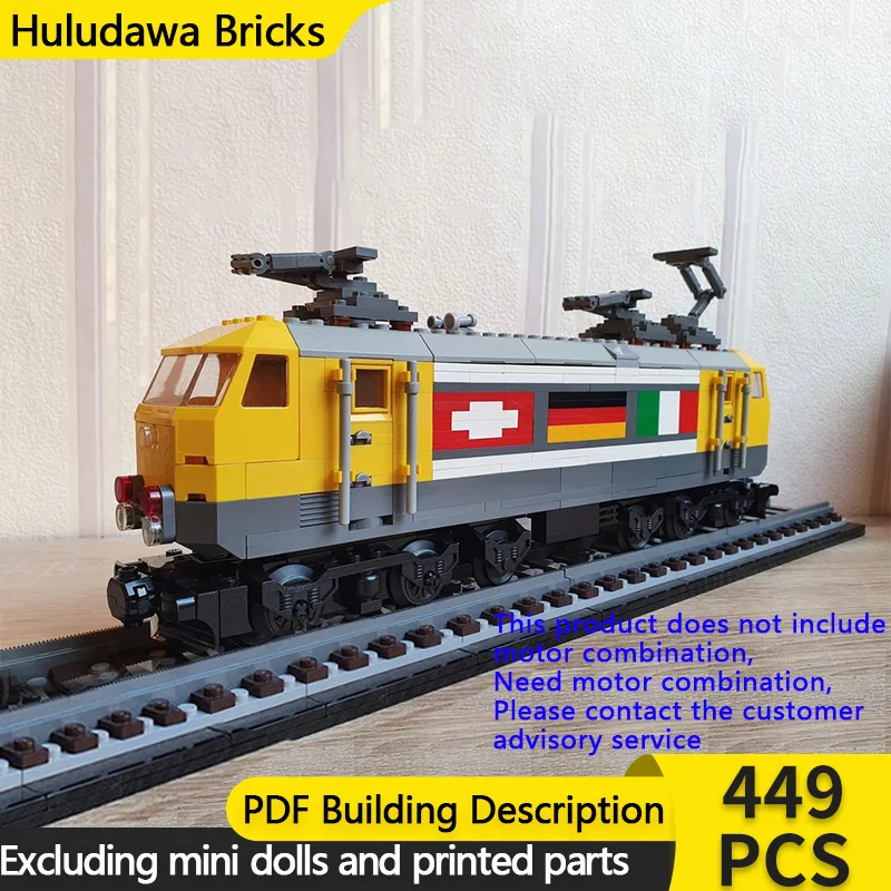 

City Car Model MOC Building Bricks Multi-System Locomotive MBLX 6/6 Modular Technology Gifts Holiday Assemble Children Toys Suit